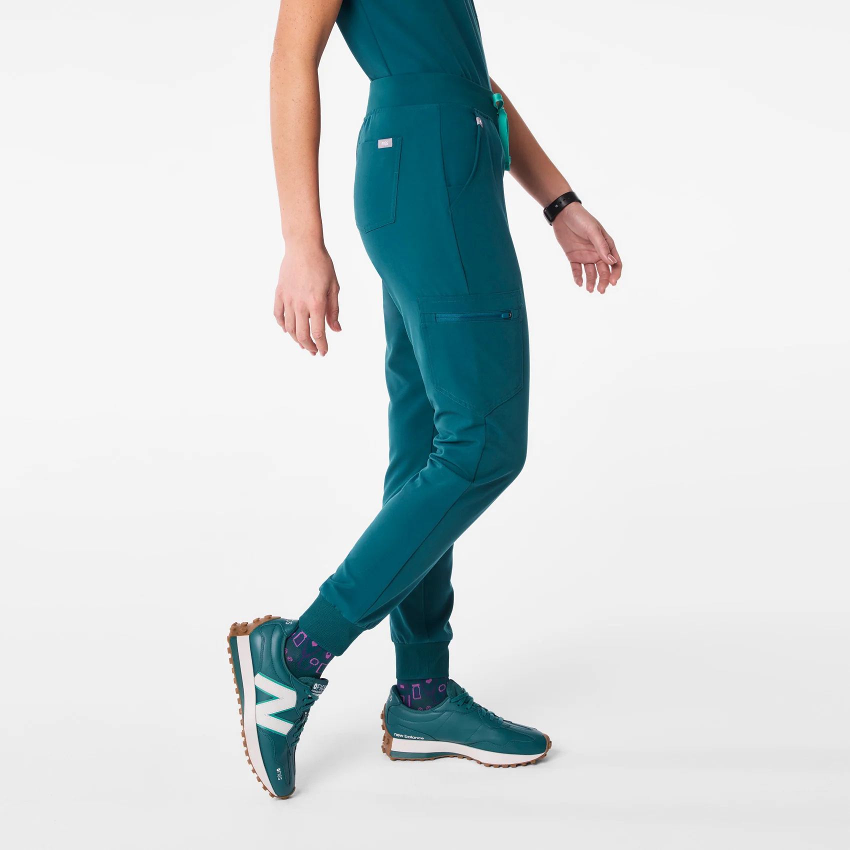 women's Caribbean Blue Zamora - Tall Jogger Scrub Pant™ - Image 3