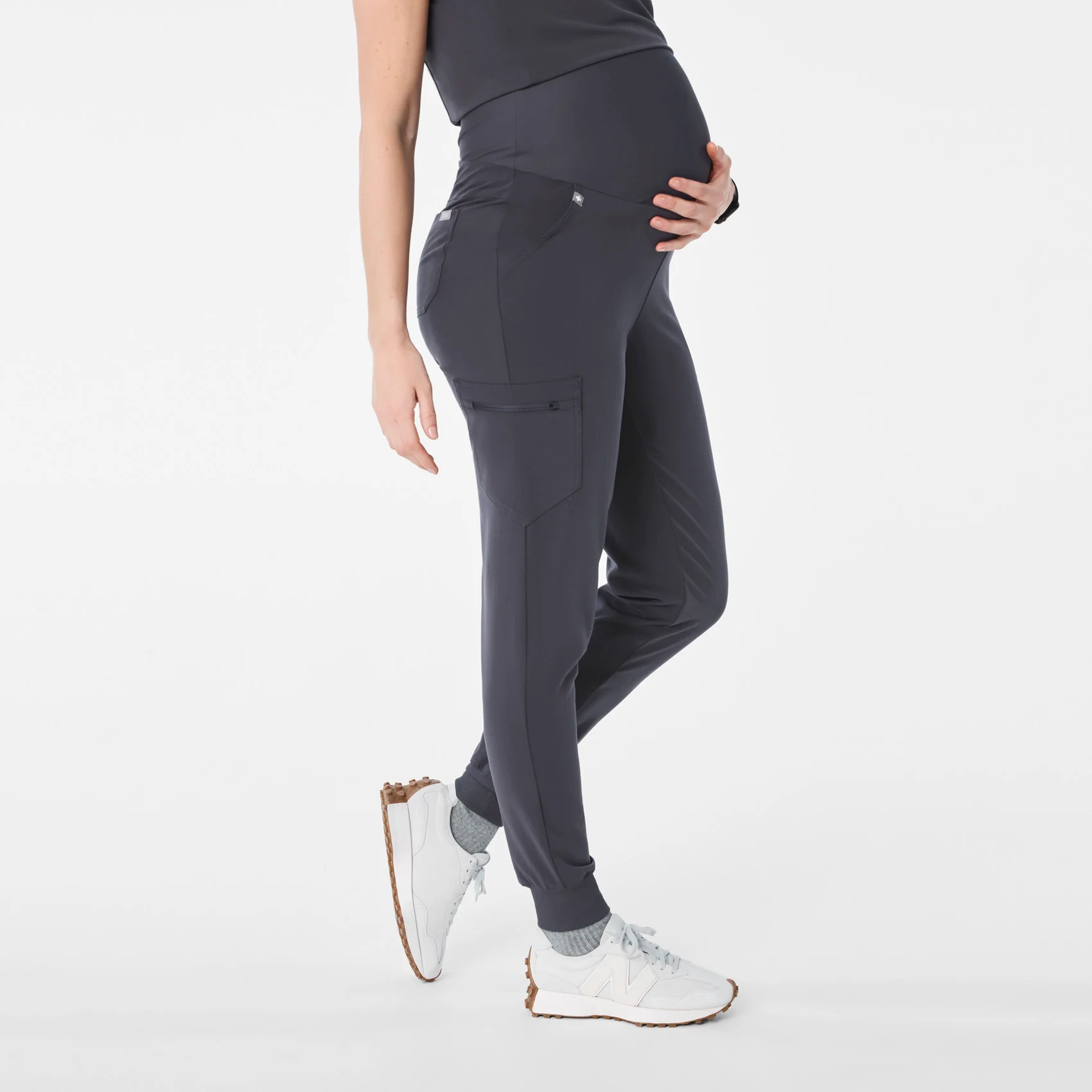 women's Charcoal Zamora - Maternity Jogger Scrub Pant™ - Image 3