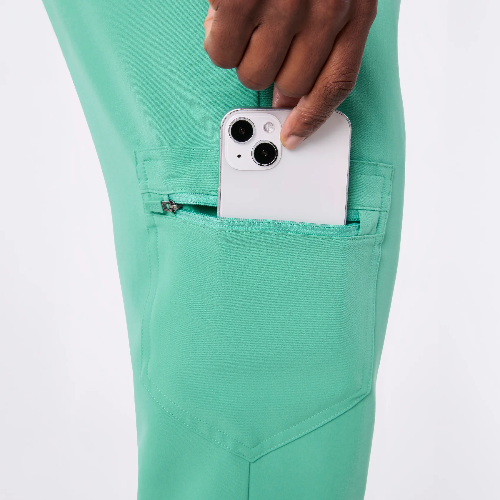 women's Surgical Green Zamora - Petite Jogger Scrub Pant™ - Image 8
