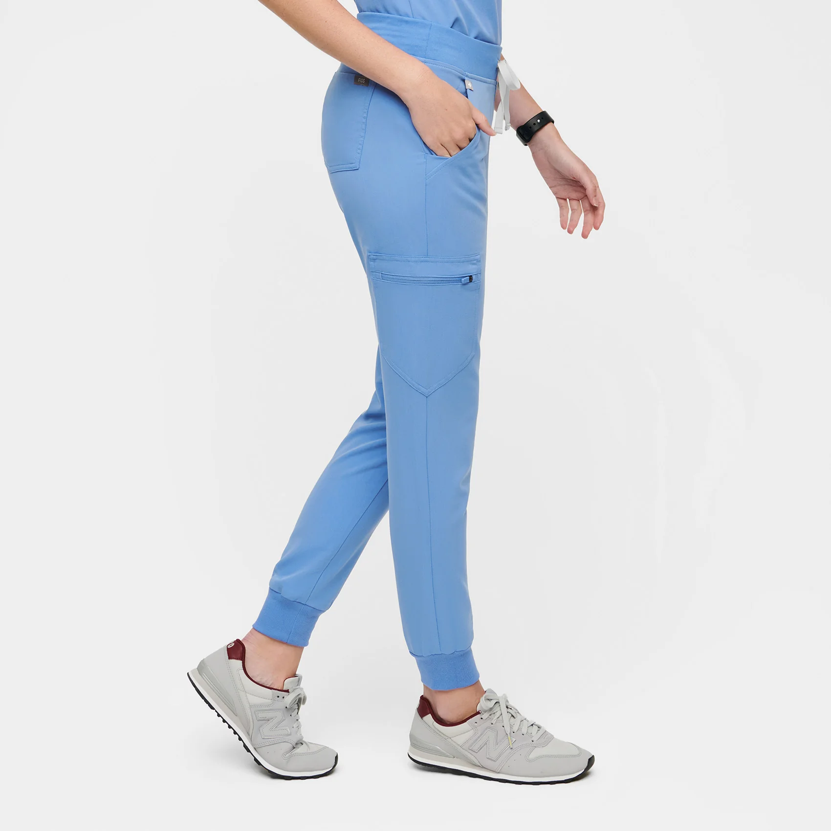Women's Ceil Blue Zamora™ - Petite Jogger Scrub Pants - Image 3