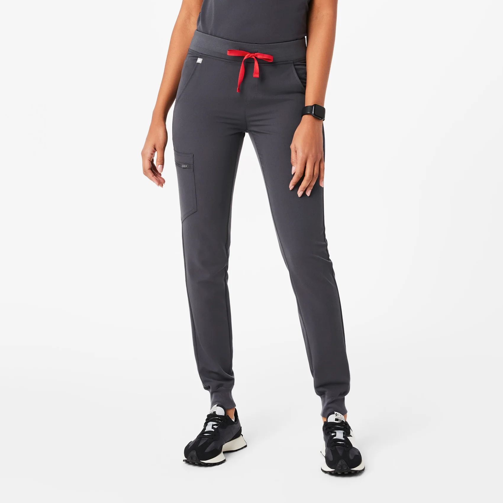 women's Charcoal Zamora™ - Petite Jogger Scrub Pants