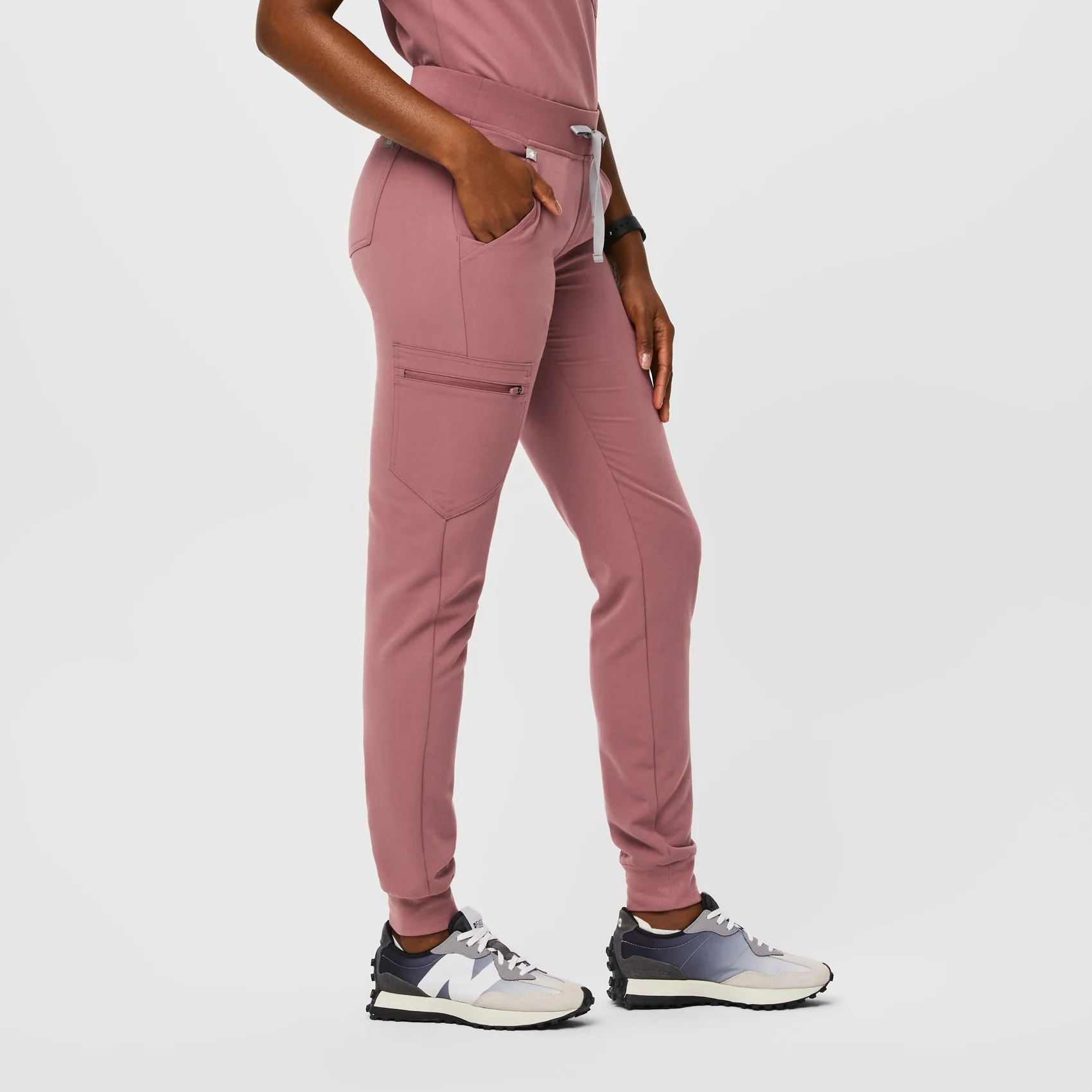 women's Mauve Zamora™ - Petite Jogger Scrub Pants - Image 3