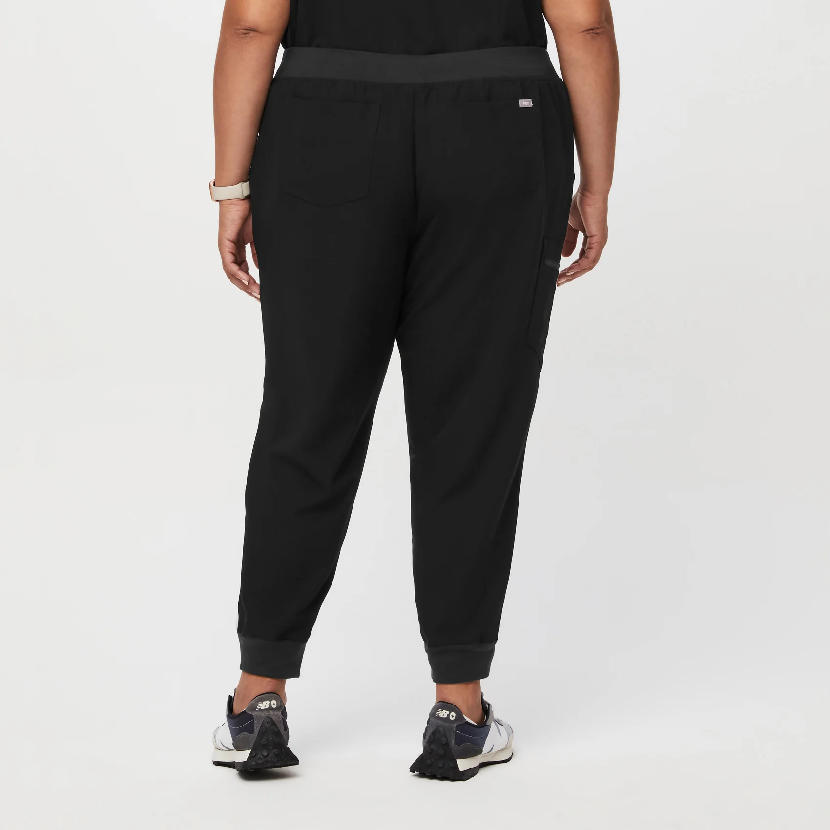 women's Black Zamora™- Petite Jogger Scrub Pants (3XL - 6XL) - Image 4