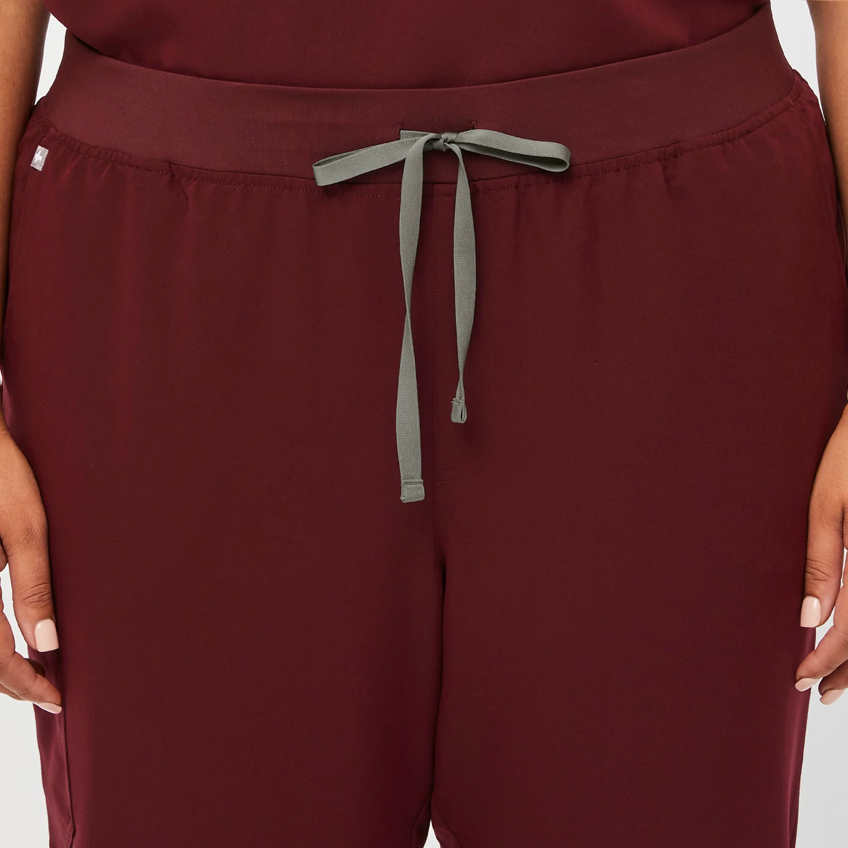 women's Burgundy Zamora™- Petite Jogger Scrub Pants (3XL - 6XL) - Image 5