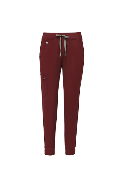 women's Burgundy Zamora™- Petite Jogger Scrub Pants (3XL - 6XL) - Image 7