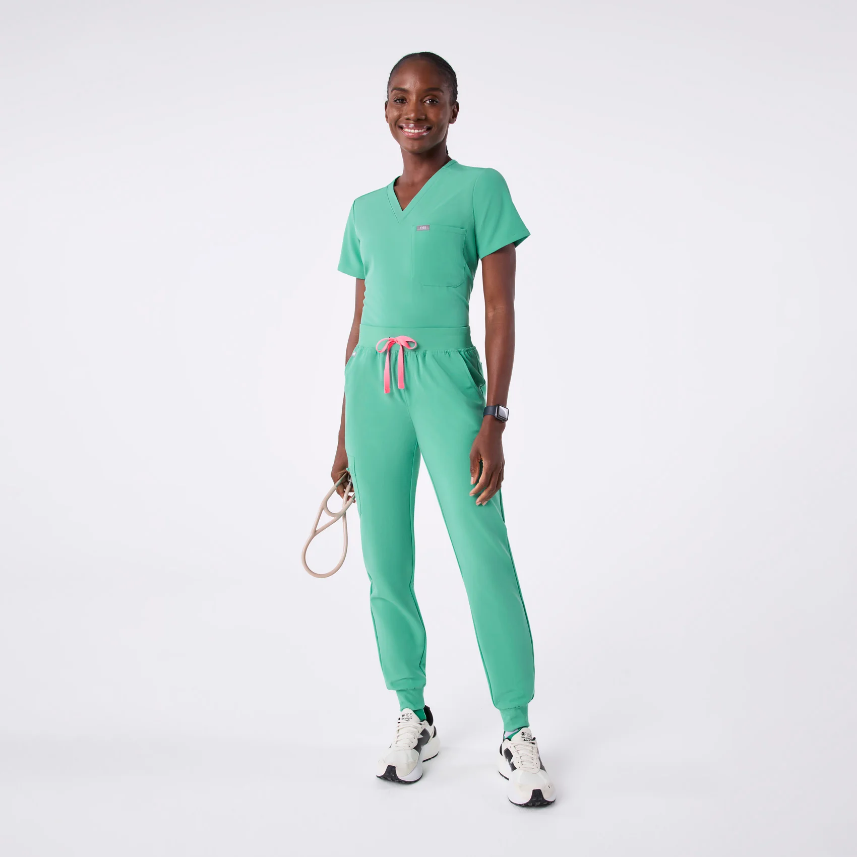 women's Surgical Green Zamora - Tall Jogger Scrub Pant™ - Image 2