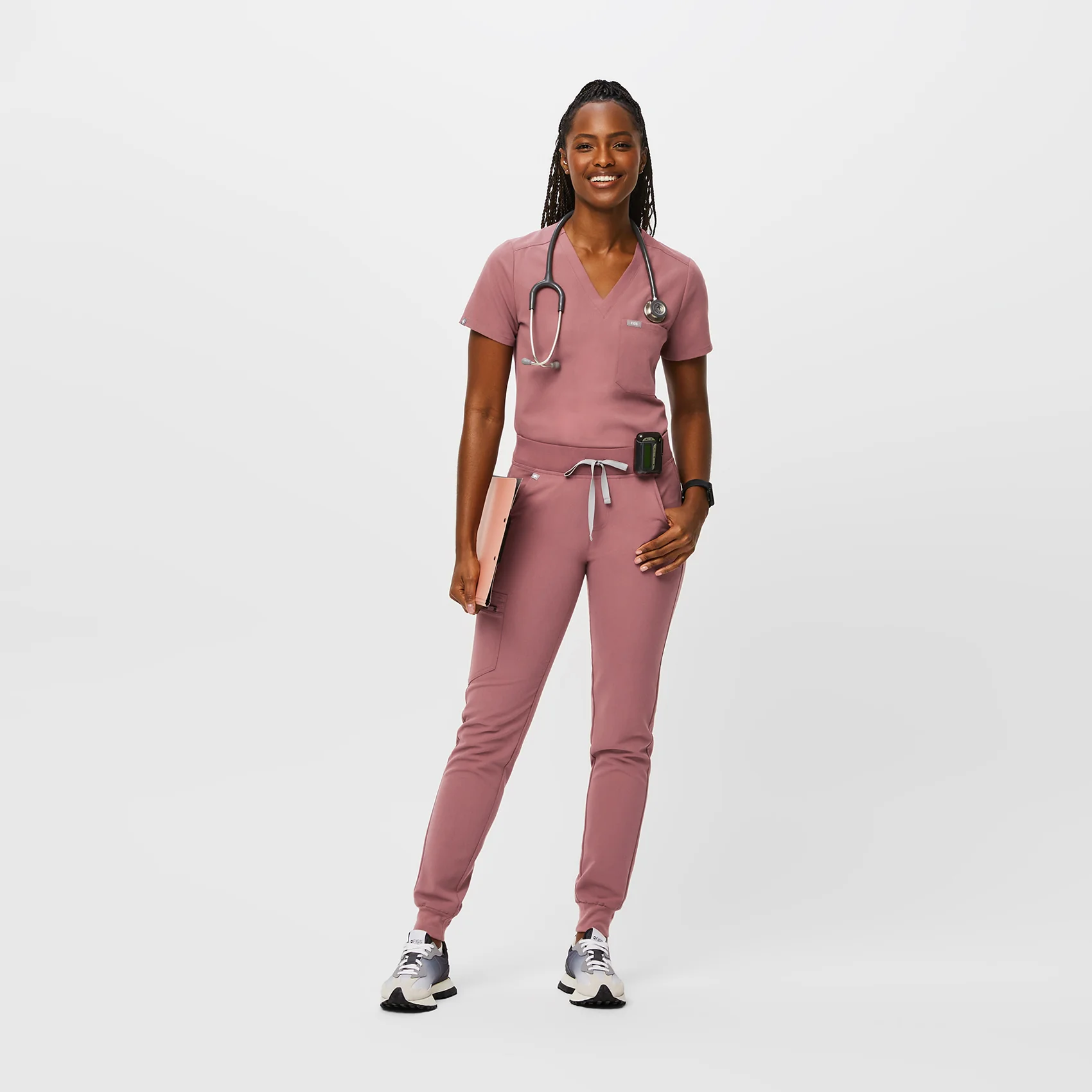 women's Mauve Zamora™ - Tall Jogger Scrub Pants - Image 2